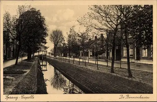 Ak Sprang Capelle Nordbrabant Niederlande, De Binnenhaven