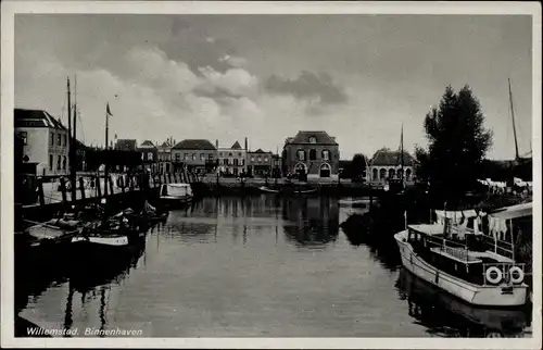 Ak Willemstad Nordbrabant Niederlande, Binnenhaven