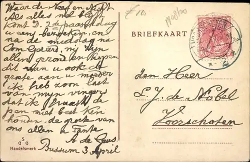 Ak Woudrichem Nordbrabant, Hoogstraat