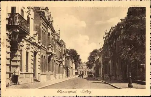 Ak Tilburg Nordbrabant Niederlande, Stationsstraat