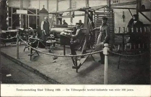 Ak Tilburg Nordbrabant Niederlande, Tentoonstelling 1909, De Tilburgsche textiel industrie