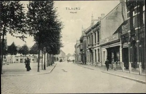 Ak Tilburg Nordbrabant, Heuvel, Straßenansicht, Hotel