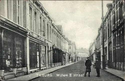 Ak Tilburg Nordbrabant Niederlande, Willem II straat
