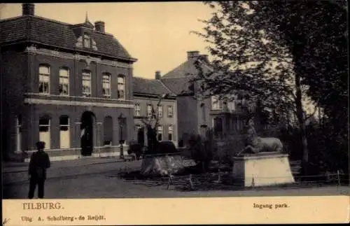 Ak Tilburg Nordbrabant Niederlande, Ingang park