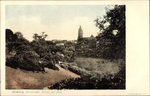 Ak Hamburg Klein Flottbek, Botanischer Garten mit Post