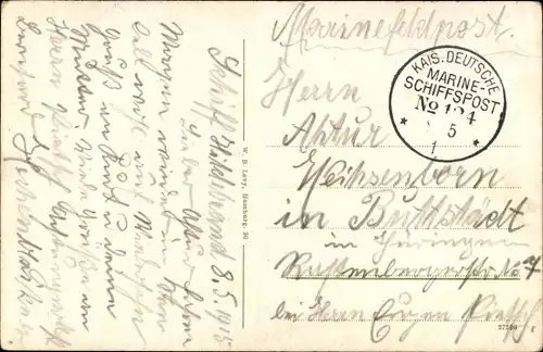 Ak Deutsches Kriegsschiff, Torpedoboot auf hoher See, Kaiserliche Marine