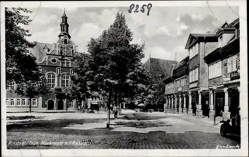 Ak Arnstadt in Thüringen, Marktplatz, Rathaus