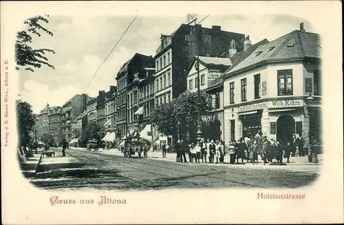 Ak Hamburg Altona, Holstenstraße, Tabakwarenhandlung