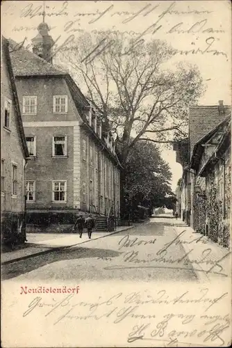 Ak Neudietendorf Nesse Apfelstädt Thüringen, Partie am Brüderhaus