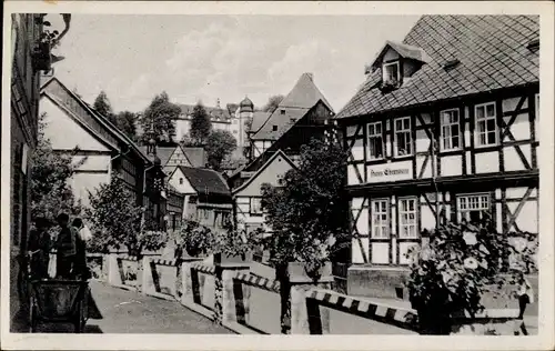 Ak Stolberg im Harz, Niedergasse, Haus Ehrenberg
