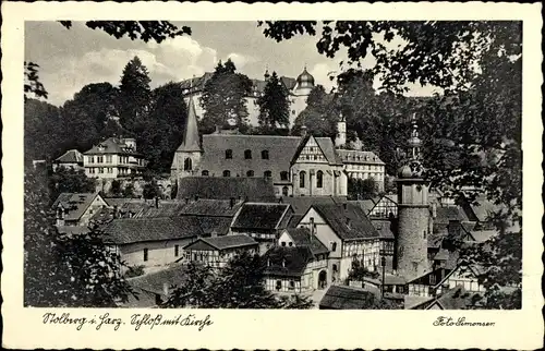 Ak Stolberg im Harz, Schloss, Kirche