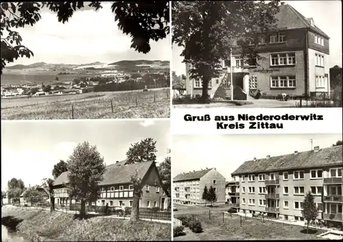 Ak Niederoderwitz Oderwitz in der Oberlausitz, Panorama, Teilansichten