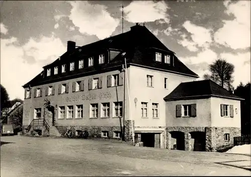 Ak Rübenau Marienberg im Erzgebirge Sachsen, Gasthof Weißer Hirsch