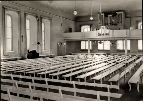 Ak Herrnhut in der Oberlausitz Sachsen, Kirchensaal