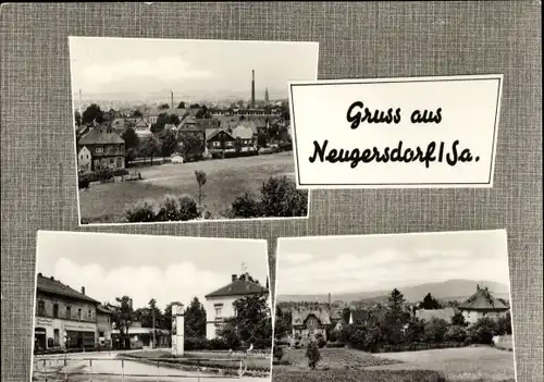 Ak Neugersdorf in der Lausitz, Ortsansicht, Teilansichten