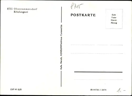 Ak Obercunnersdorf Kottmar Sachsen, Ortspartie und Kirche