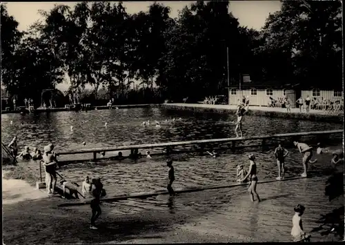 Ak Obercunnersdorf Kottmar in der Oberlausitz, Volksbad