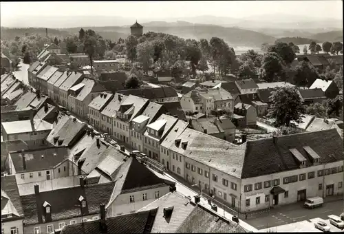 Ak Sayda im Erzgebirge, Blick auf den Ort, Wasserturm