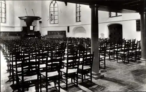 Ak Westerbork Drenthe Niederlande, Ned. Herv. Kerk, Interieur