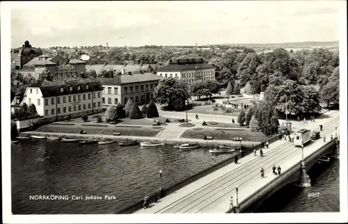 Ak Norrköping Schweden, Carl Johans Park