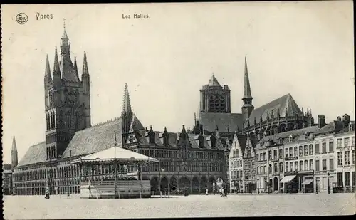 Ak Ypres Ypern Westflandern, Les Halles