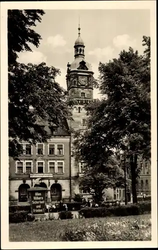 Ak Falkenstein im Vogtland, Rathaus