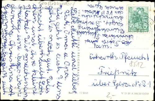 Ak Großröhrsdorf in Sachsen, Rathaus