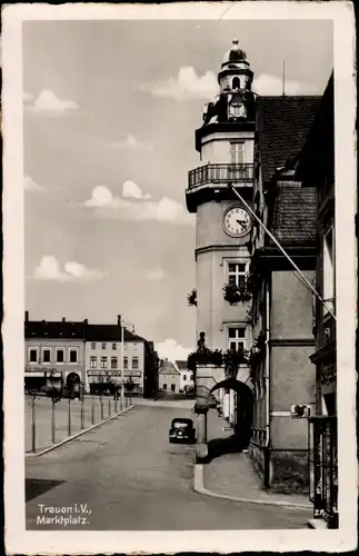 Ak Treuen im Vogtland, Marktplatz