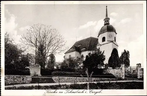 Ak Johnsbach Glashütte im Osterzgebirge, Kirche