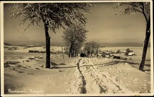 Foto Ak Reichenau im Erzgebirge, Winterpanorama