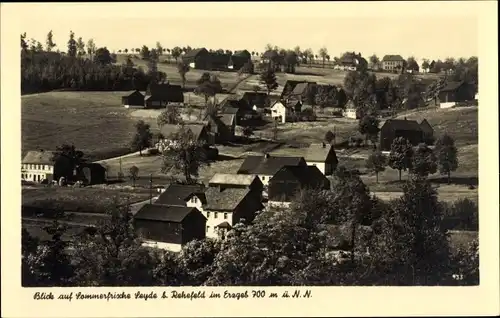 Ak Seyde Hermsdorf im Erzgebirge, Ortsansicht