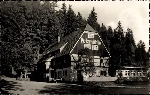 Ak Oberpöbel Dippoldiswalde Sachsen, Gaststätte Fremdenhof Putzmühle