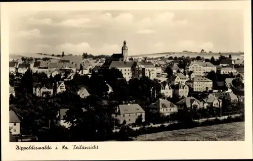 Ak Dippoldiswalde im Erzgebirge, Teilansicht