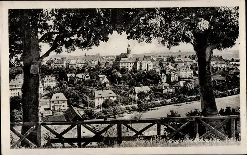 Ak Dippoldiswalde im Erzgebirge, Durchblick auf den Ort, Teilansicht