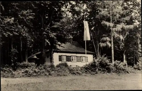 Ak Sosa Eibenstock im Erzgebirge, Wanderhütte Karl Marx