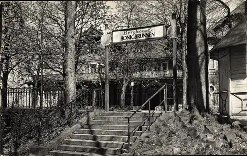 Ak Löbau in Sachsen, HO Gaststätte Berghotel Honigbrunnen