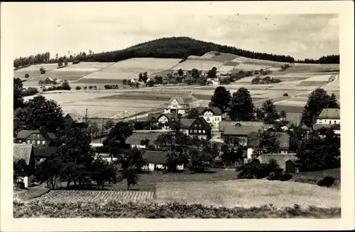 Ak Beiersdorf Oberlausitz, Blick nach dem Huhberg 500m