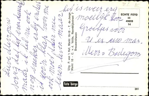 Ak Brouwershaven Zeeland, Geref. Kerk