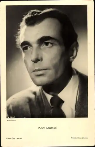 Ak Schauspieler Karl Martell, Portrait