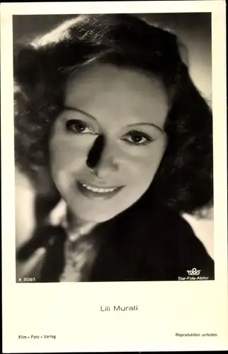 Ak Schauspielerin Lili Murati, Portrait