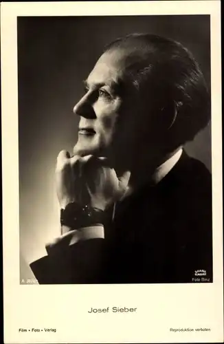 Ak Schauspieler Josef Sieber, Portrait, Film Foto Verlag A 3574/1