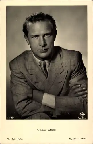 Ak Schauspieler Viktor Staal, Portrait