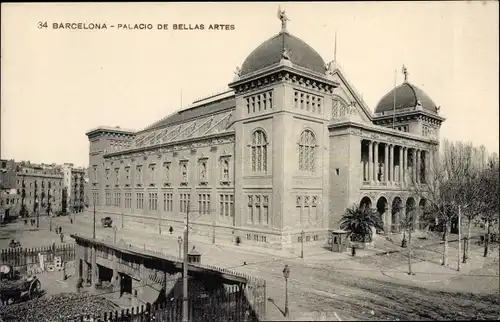 Ak Barcelona Katalonien Spanien, Palacio de Bellas Artes