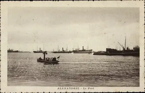 Ak Alexandria Ägypten, Le Port
