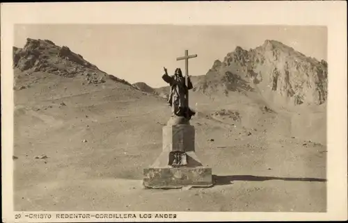 Ak Argentinien, Cristo Redentor de los Andes