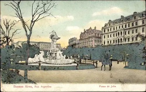 Ak Buenos Aires Argentinien, Paseo de Julio