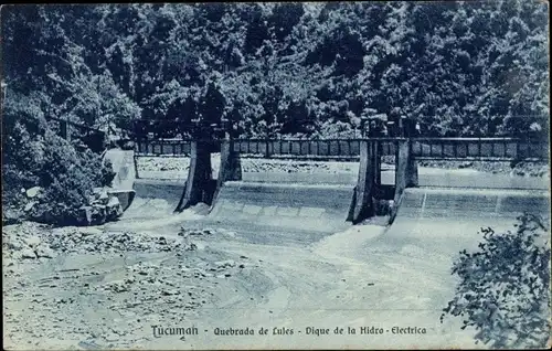 Ak Tucumán Argentinien, Quebrada de Lules, Dique de la Hidro Electrica