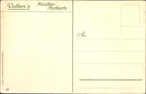 Künstler Litho Kley, Heinrich, Freiburg im Breisgau, Blick auf das Kaufhaus, Besucher