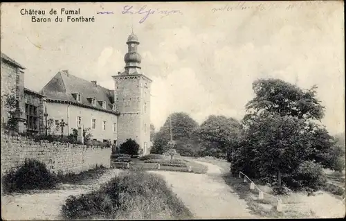 Ak Braives Wallonien Lüttich, Chateau de Fumal, Baron du Fontbare