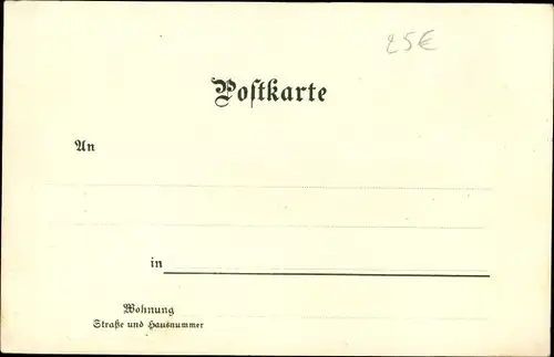 Studentika Litho Hohenheim Stuttgart in Württemberg, Schloss, Garbe, Herzog Karl, Gasthof Hirsch